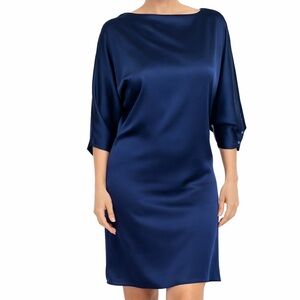 Maison de Papillon Reversible Silk Shift Dress